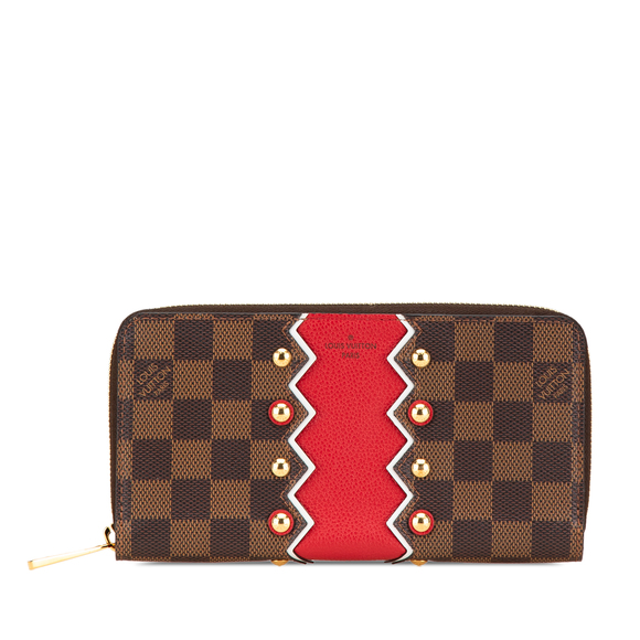 Pre-Loved Louis Vuitton Damier Ebene Karakoram Zippy Wallet - Picture 1 of 11